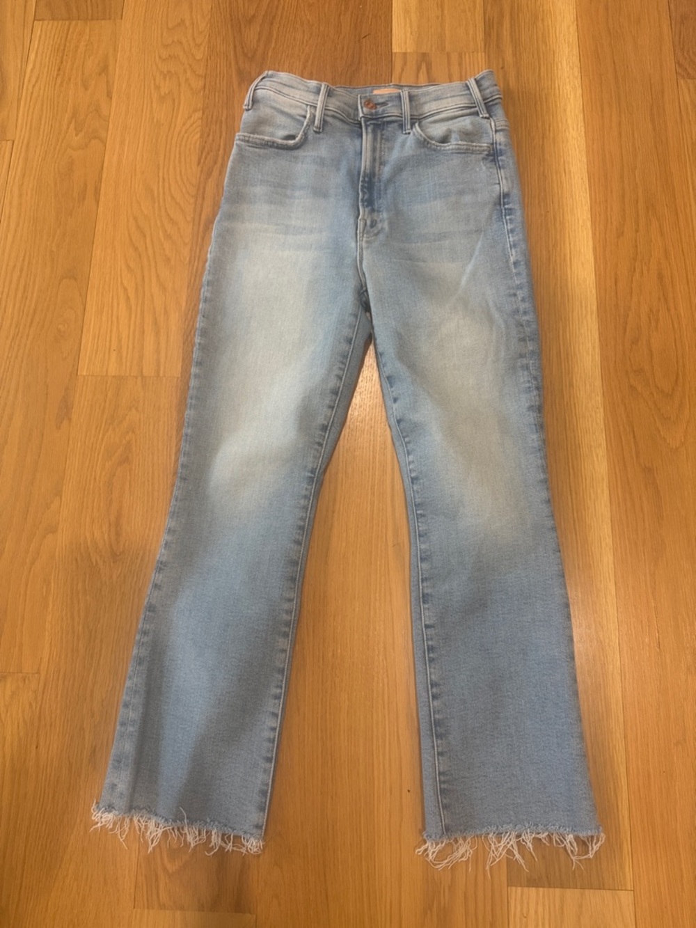 Light Blue Ankle Crop Women's Jeans